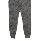 FSBN Mens Cotton Blend Grey Camouflage Regular Cargo Jogger Trousers W28 L30