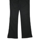 HIS Womens Black Cotton Blend Regular Flared Trousers W29 L31 Stylish