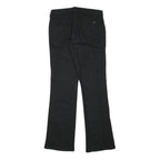 HIS Womens Black Cotton Blend Regular Flared Trousers W29 L31 Stylish