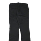 HIS Womens Black Cotton Blend Regular Flared Trousers W29 L31 Stylish