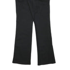 HIS Womens Black Cotton Blend Regular Flared Trousers W29 L31 Stylish