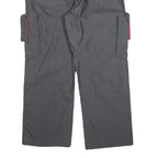 WORK FASHION Mens Grey Cotton Blend Regular Fit Cargo Trousers W36 L27 Utility