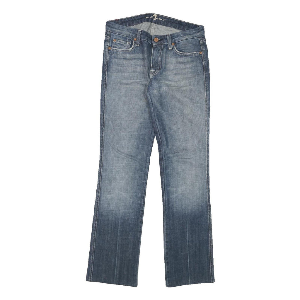7 FOR ALL MANKIND Womens Jeans Blue Regular Straight Denim Medium W28 L29