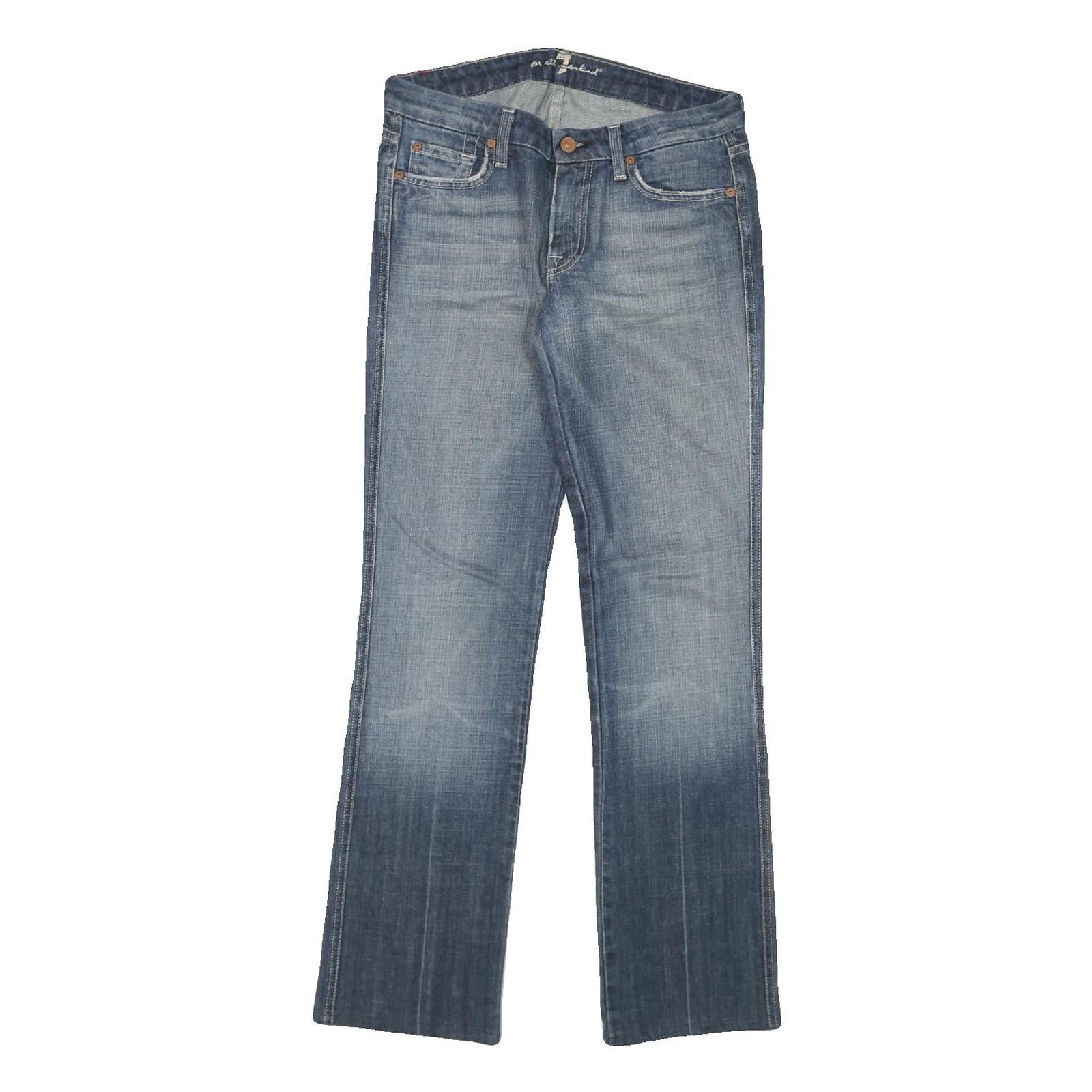 7 FOR ALL MANKIND Womens Jeans Blue Regular Straight Denim Medium W28 L29