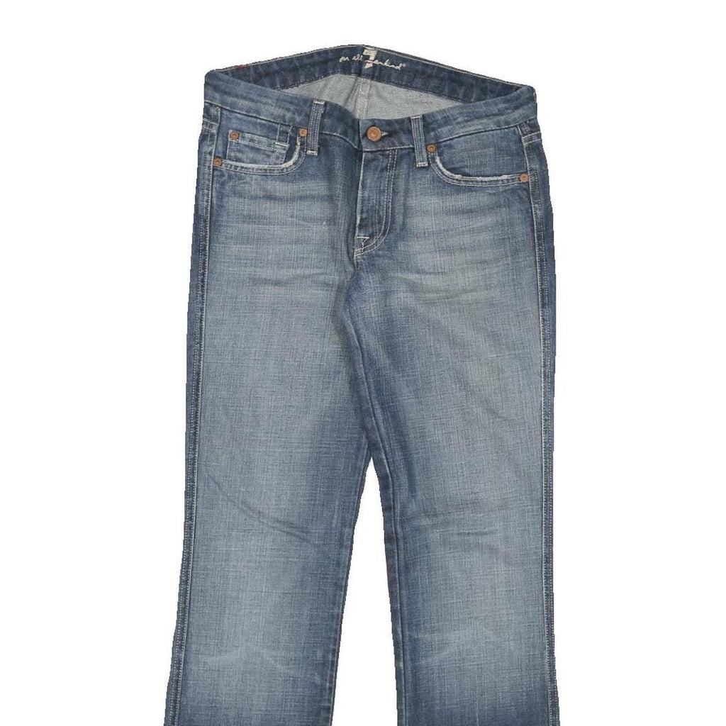 7 FOR ALL MANKIND Womens Jeans Blue Regular Straight Denim Medium W28 L29