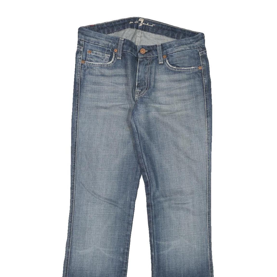 7 FOR ALL MANKIND Womens Jeans Blue Regular Straight Denim Medium W28 L29