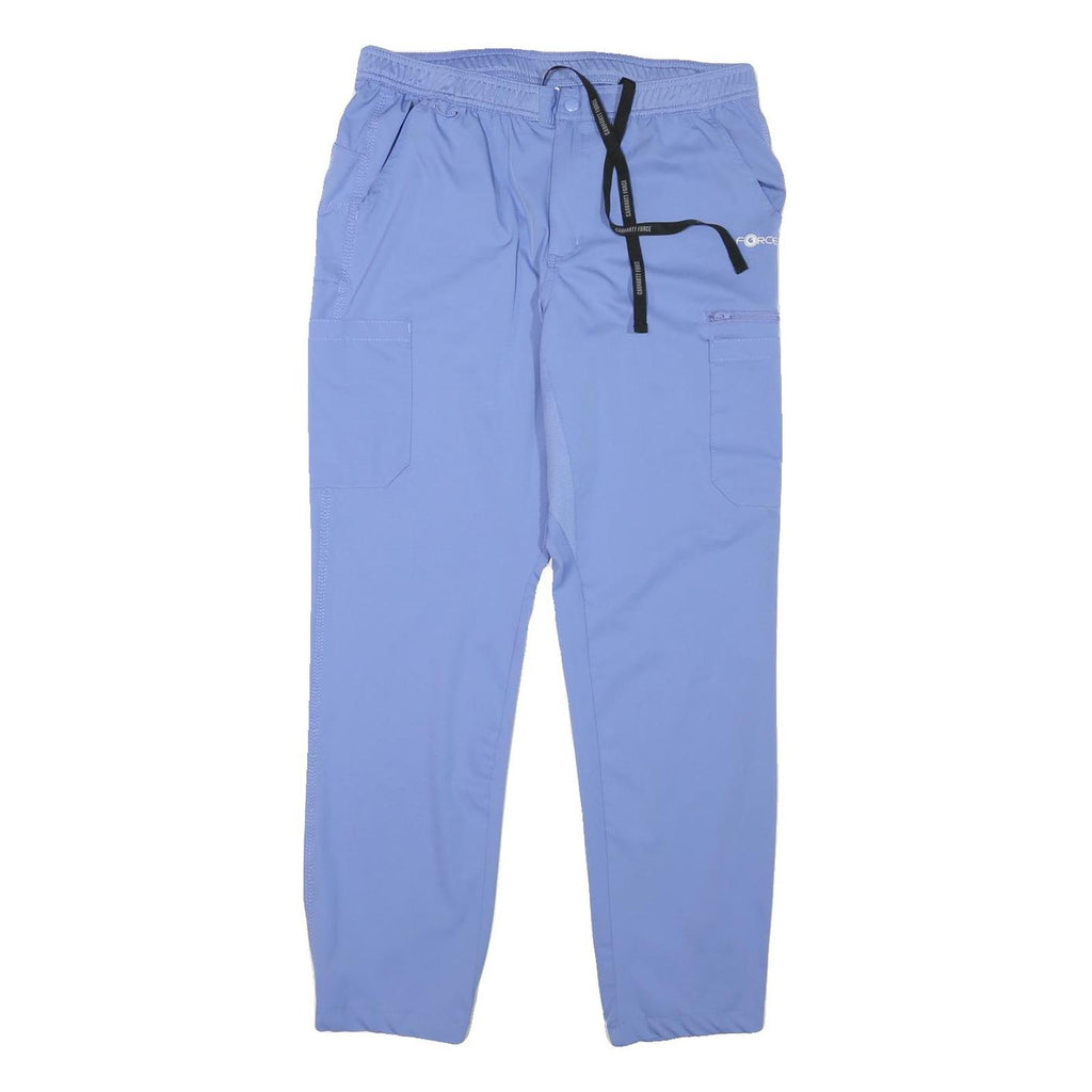 CARHARTT Mens Polyester Blend Blue Relaxed Straight Trousers W32 L32 Casual