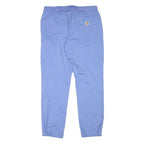 CARHARTT Mens Polyester Blend Blue Relaxed Straight Trousers W32 L32 Casual