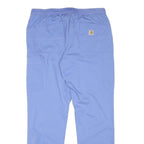 CARHARTT Mens Polyester Blend Blue Relaxed Straight Trousers W32 L32 Casual