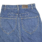 BIG SPADE Womens Blue Denim Mini Cotton Blend Skirt XXS Casual Everyday