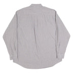 NAUTICA Mens Grey & Red Check Cotton Shirt XL Button-Down Collar Casual