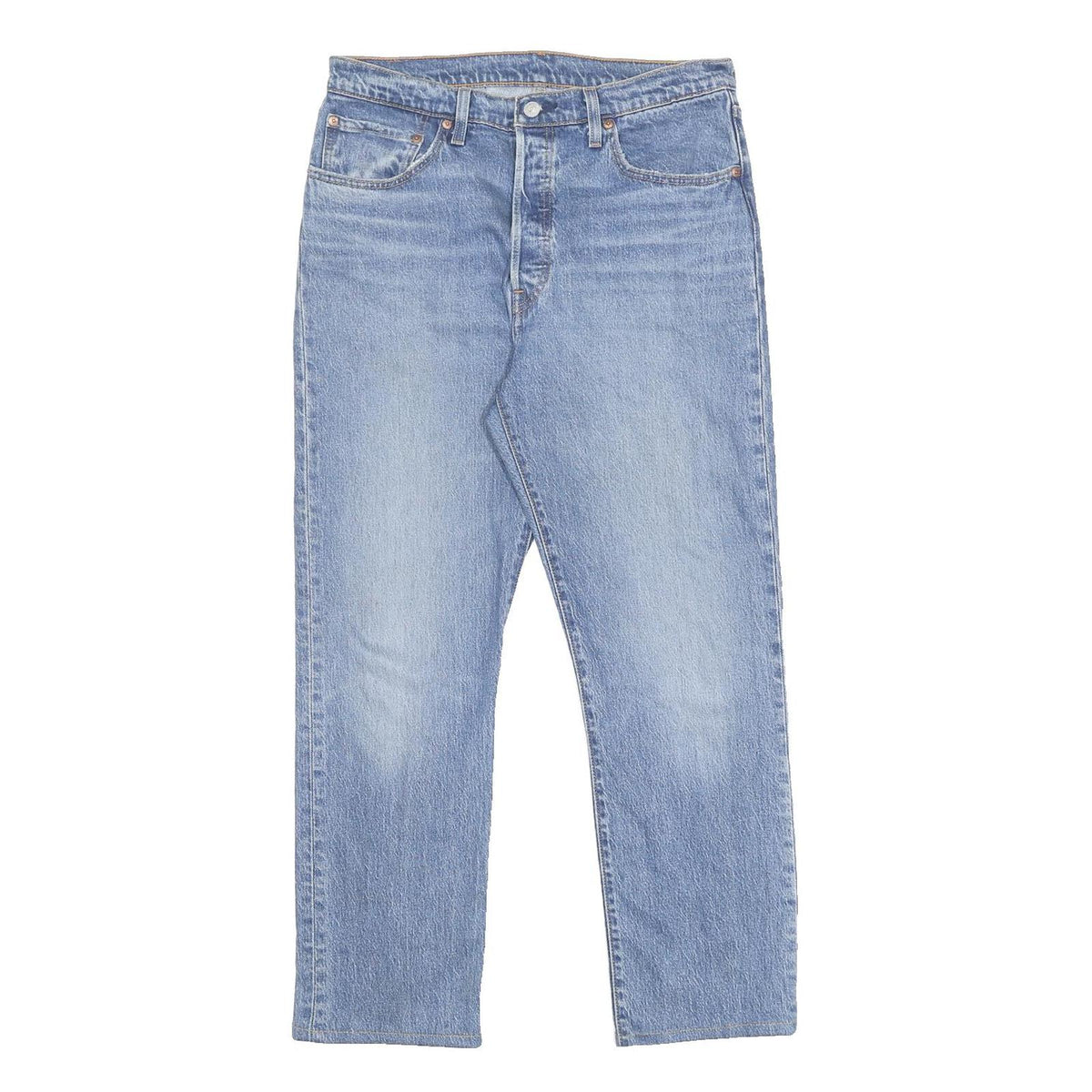 LEVI'S 501 Womens Jeans Blue Regular Straight Denim Medium W31 L27 Classic Fit