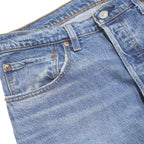 LEVI'S 501 Womens Jeans Blue Regular Straight Denim Medium W31 L27 Classic Fit