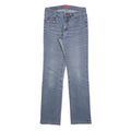ANGELS Womens Light Blue Regular Fit Straight Leg Denim Jeans W28 L30 Zip