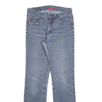 ANGELS Womens Light Blue Regular Fit Straight Leg Denim Jeans W28 L30 Zip