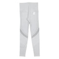 Womens White & Grey Leggings Slim Tapered S W24 L24 Seamless Athletic Leggings
