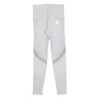 Womens White & Grey Leggings Slim Tapered S W24 L24 Seamless Athletic Leggings