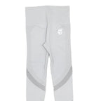 Womens White & Grey Leggings Slim Tapered S W24 L24 Seamless Athletic Leggings