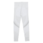 Womens White & Grey Leggings Slim Tapered S W24 L24 Seamless Athletic Leggings
