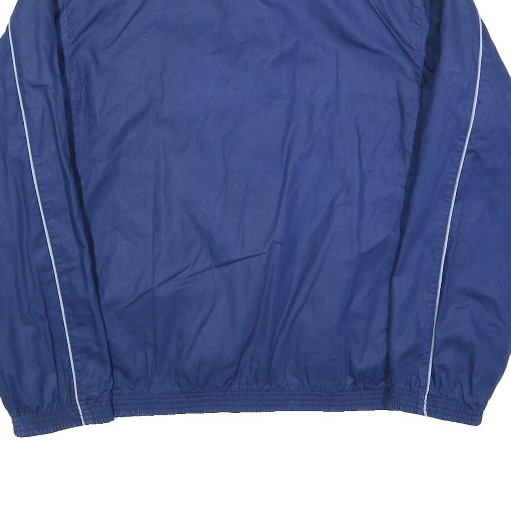 FREE LOOK Mens Blue Lightweight Reversible Jacket L Cotton Blend Zip Casual
