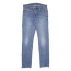 LEVI'S 511 Slim Mens Blue Slim Skinny Denim Light W31 L34 Classic Zip Jeans