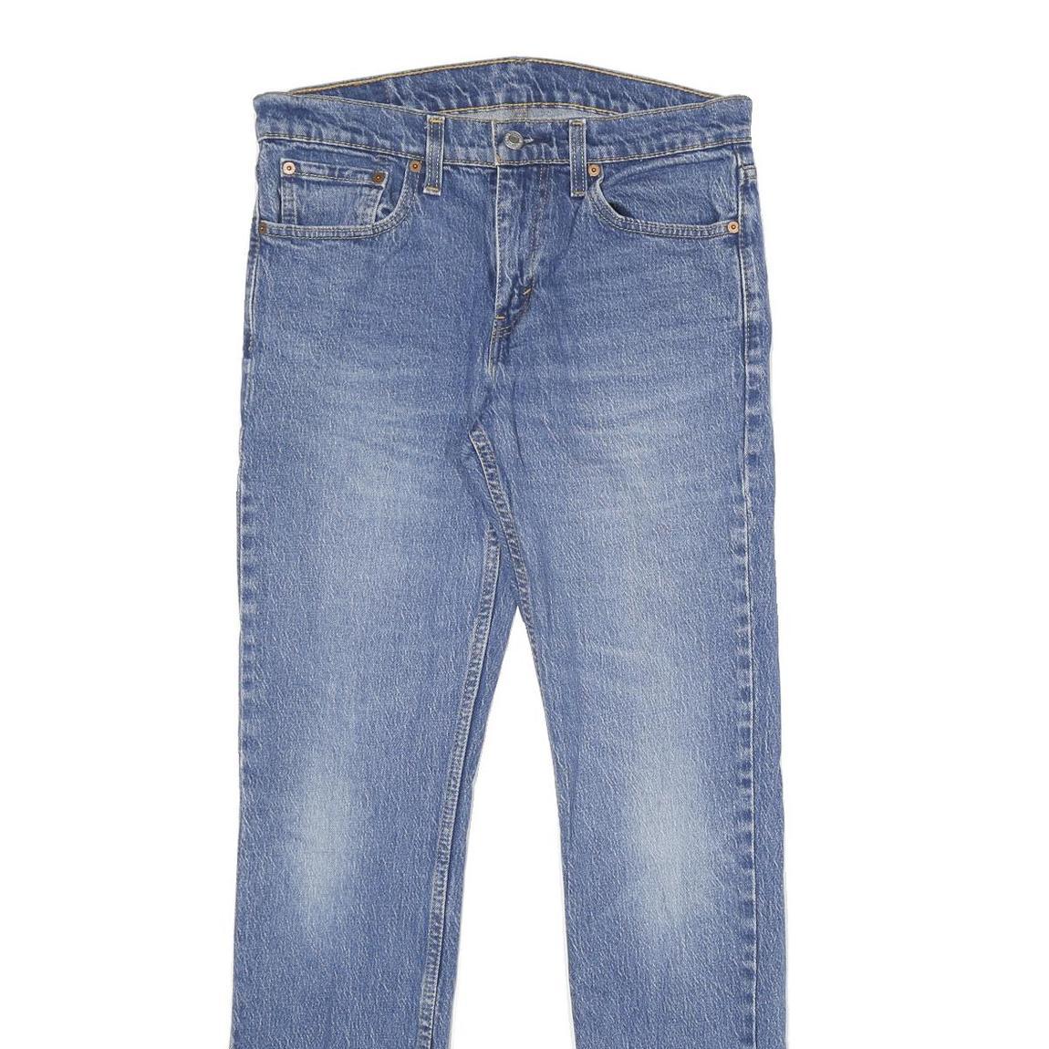 LEVI'S 511 Slim Mens Blue Slim Skinny Denim Light W31 L34 Classic Zip Jeans