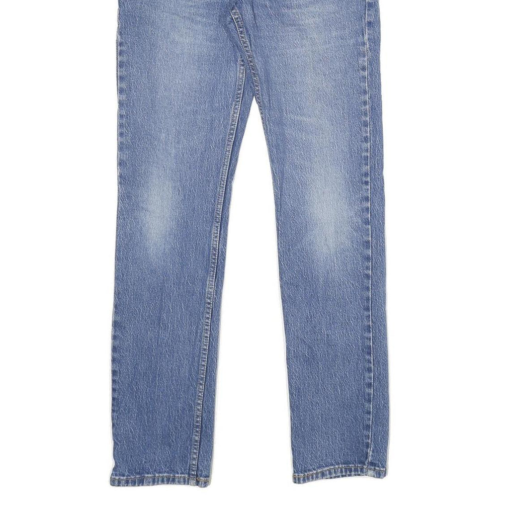 LEVI'S 511 Slim Mens Blue Slim Skinny Denim Light W31 L34 Classic Zip Jeans