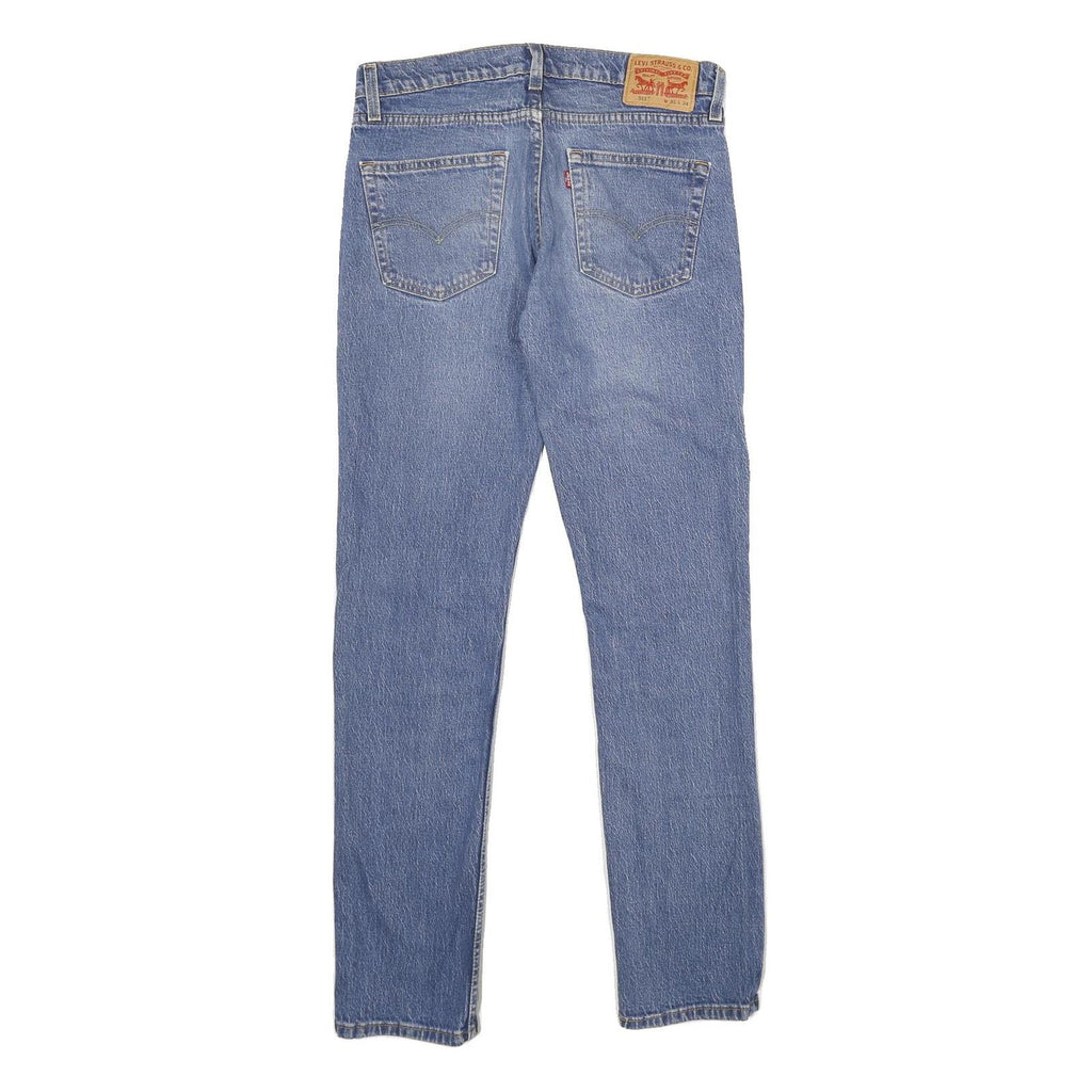 LEVI'S 511 Slim Mens Blue Slim Skinny Denim Light W31 L34 Classic Zip Jeans