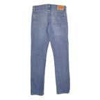 LEVI'S 511 Slim Mens Blue Slim Skinny Denim Light W31 L34 Classic Zip Jeans