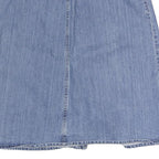 LEVI'S Womens Blue Denim Mini Cotton Skirt M Button Closure Casual Authentic