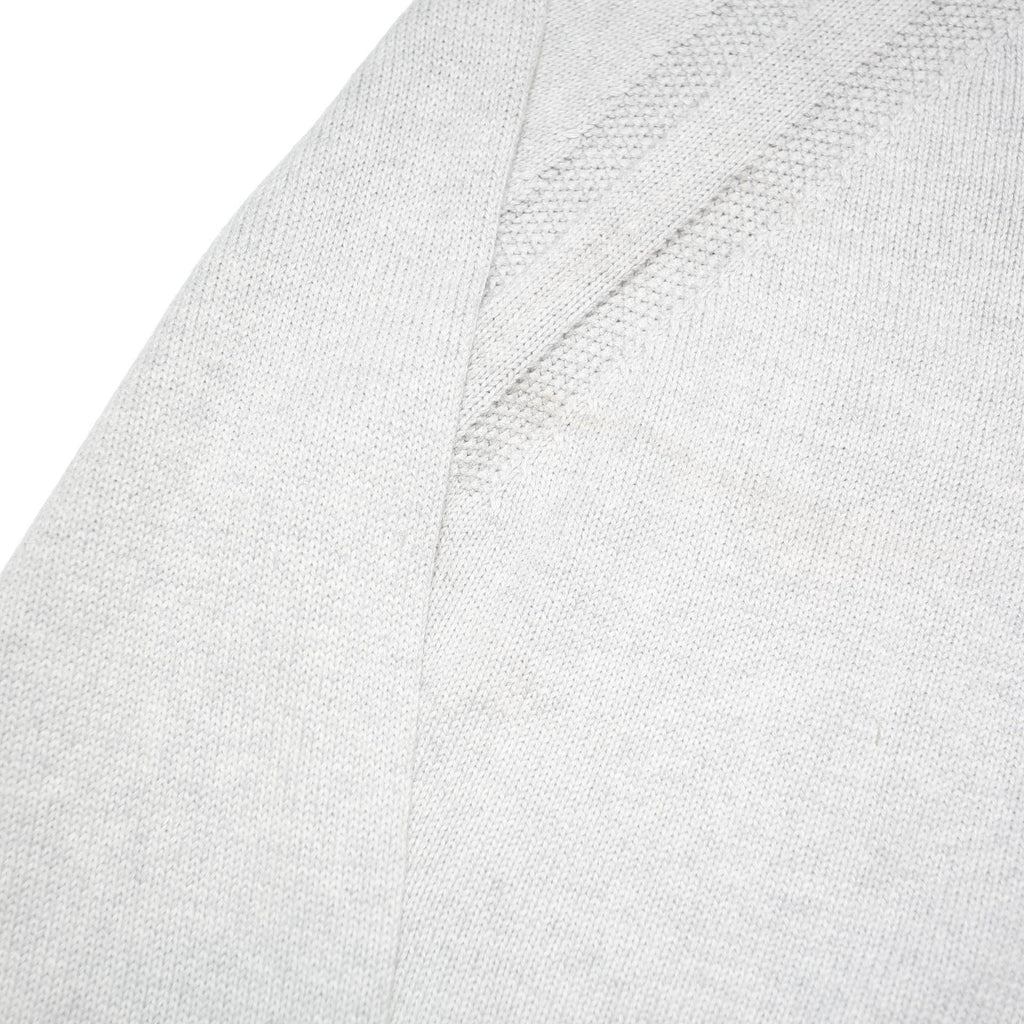 TOMMY HILFIGER Mens Grey Plain Jumper Crew Neck Basic Knit M Cotton Blend Casual