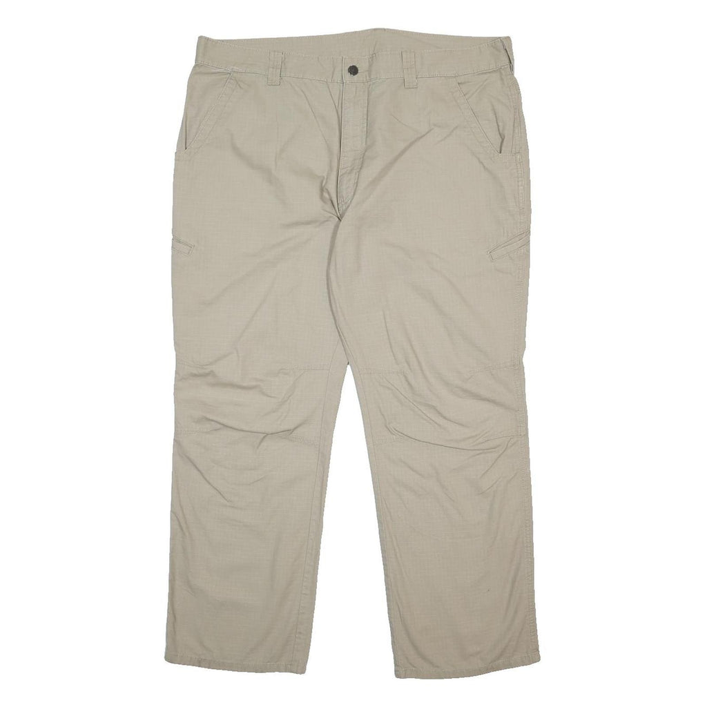 DICKIES Mens Cotton Beige Regular Fit Straight Leg Trousers W40 L30 Workwear
