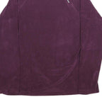 CALVIN KLEIN Womens Purple Pullover Plain 1/4 Zip Polyester Blend Jumper L