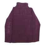 CALVIN KLEIN Womens Purple Pullover Plain 1/4 Zip Polyester Blend Jumper L