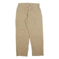 DICKIES Mens Cotton Blend Beige Regular Fit Straight Leg Trousers W33 L30