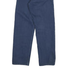 LEVI'S Womens Cotton Blend Blue Regular Straight Trousers W24 L28 Classic Zip