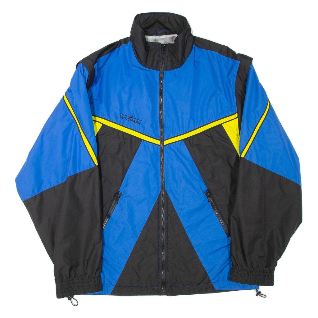 TRUTTMANN Mens Track Jacket Blue Colourblock XL