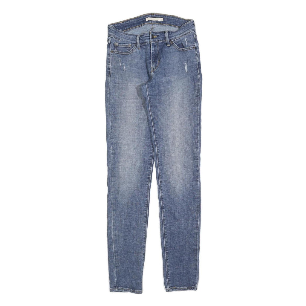 LEVI'S 711 Womens Jeans Blue Slim Skinny Denim Medium W26 L32 Stretch Skinny Fit