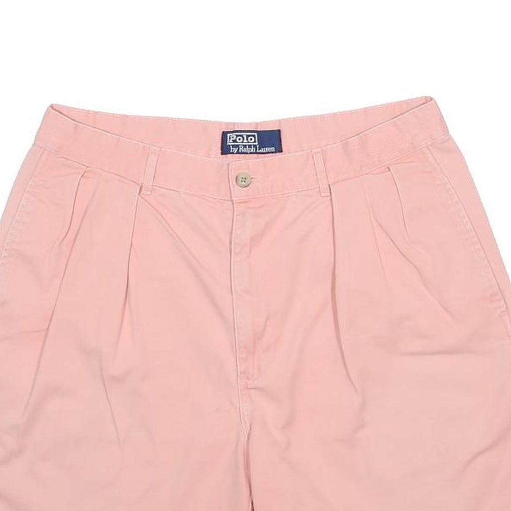POLO RALPH LAUREN Womens Shorts Pink Casual Plain M W32 Comfortable Cotton