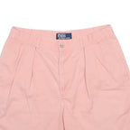 POLO RALPH LAUREN Womens Shorts Pink Casual Plain M W32 Comfortable Cotton