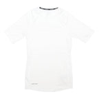 NIKE Mens White Pro Athletic T-Shirt S Short Sleeve Crew Neck Performance