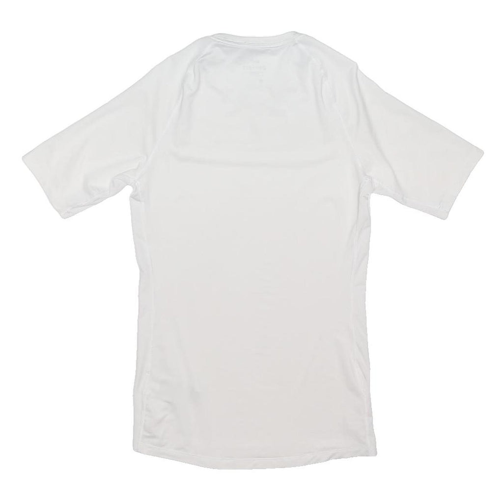 NIKE Mens White Pro Athletic T-Shirt S Short Sleeve Crew Neck Performance
