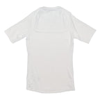 NIKE Mens White Pro Athletic T-Shirt S Short Sleeve Crew Neck Performance
