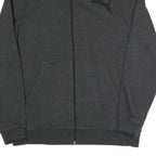 PUMA Mens Black Grey Classic Zip Cotton Blend Jacket L Sweatshirt Trackwear
