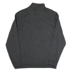 PUMA Mens Black Grey Classic Zip Cotton Blend Jacket L Sweatshirt Trackwear