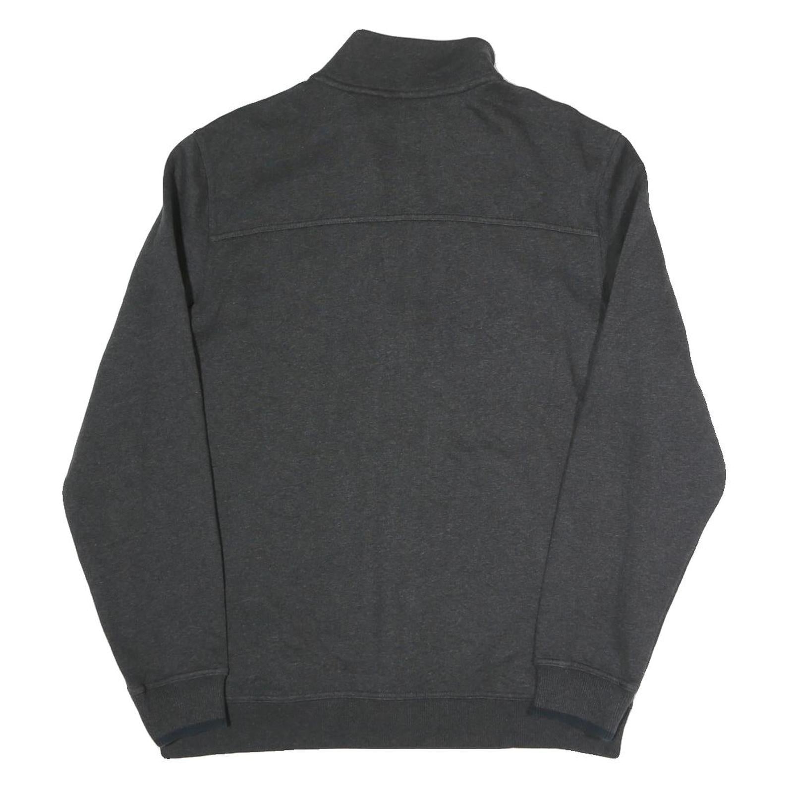 PUMA Mens Black Grey Classic Zip Cotton Blend Jacket L Sweatshirt Trackwear