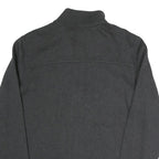 PUMA Mens Black Grey Classic Zip Cotton Blend Jacket L Sweatshirt Trackwear