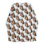 NIKE x Skepta Sk Air Lion Mens White & Brown Lion Graphic Long Sleeve T-Shirt XS