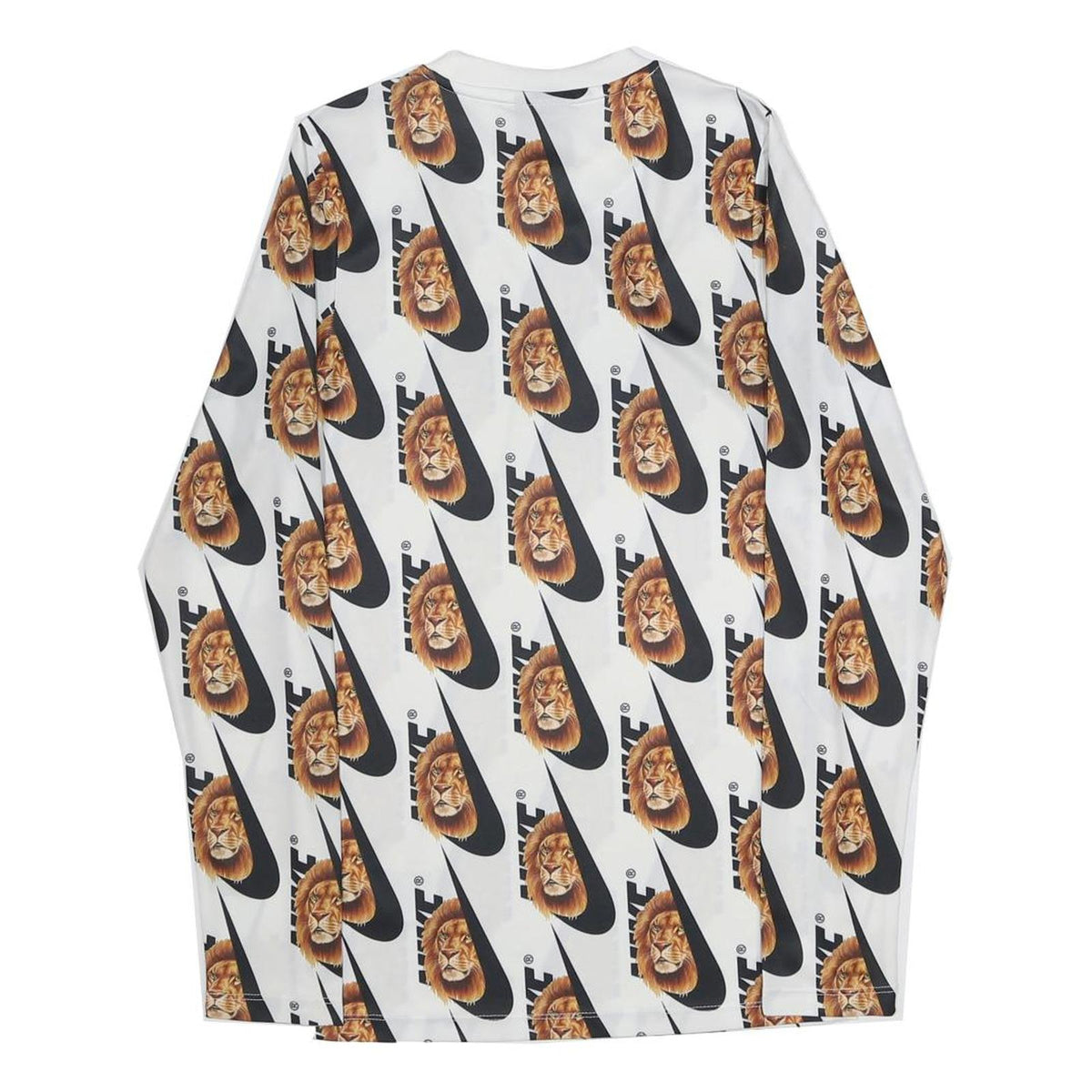 NIKE x Skepta Sk Air Lion Mens White & Brown Lion Graphic Long Sleeve T-Shirt XS