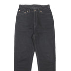 LEVI'S 512 Tapered Womens Jeans Black Slim Cotton Denim W28 L29 Classic Zip